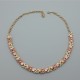 Jewelcraft Pink Enamel Flower Necklace