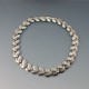 Hans Jensen, Denmark, 830 Silver Leaves Necklace