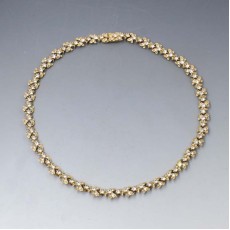 Attwood and Sawyer Crystal Gold Plated Necklace