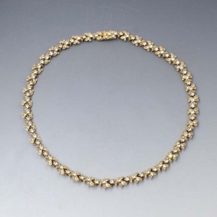 Attwood and Sawyer Crystal Gold Plated Necklace