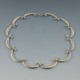 Art DecoSterling Silver Arcs Link Necklace