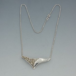 Astri Holthe Sterling Silver Modernist Necklace