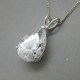 Crystal and Sterling Silver  Pendant