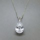 Crystal and Sterling Silver  Pendant