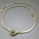 Vintage Christian Dior Turquoise and  Crystal Costume Necklace