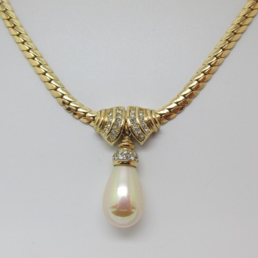Dior Necklace with Crystal and Pearl UK