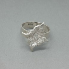 Bernard Instone 1969 Sterling Silver Modernist Ring