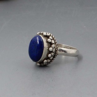 Lapis Lazuli Oval Silver Ring