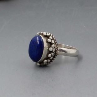 Lapis Lazuli Oval Silver Ring