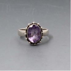 Amethyst Silver Ring