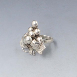 Herman Siersbol Silver Berries Ring