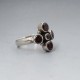 Garnet and Sterling Silver Ring