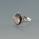 NE FROM Rose Quartz  Silver Ring Size N1/2 or O