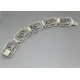 John Lauritzen Denmark Silver Flower Link Bracelet