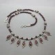  Garnet and Sterling Silver Necklace