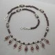 Garnet and Sterling Silver Necklace