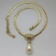  Christian Dior Necklace with Pearl and Crystals