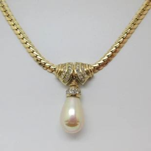 Dior Necklace with Pearl and Crystal