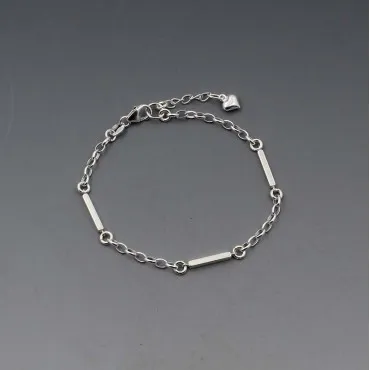 Art Deco Sterling Silver Bar Bracelet