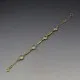  Clear Quartz and Gold Vermeil Bezel Bracelet 