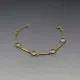  Clear Quartz and Gold Vermeil Bar Bracelet 