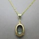 Tourmaline Gold Pendant Necklace