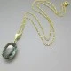 Tourmaline Gold Pendant Necklace