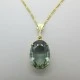 Tourmaline Gold Pendant Necklace