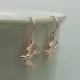 Rose Gold Vermeil Swallow Earrings