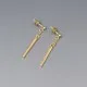 Gold Vermeil Bar Earrings
