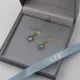 Aquamarine and Gold Drop Earrings