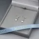 Small Solid Silver Disc Drop Earrings 