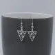 Gold Triangle Art Deco Style Earrings