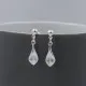Sterling Silver Petal Drop Earrings