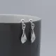 Sterling Silver Petal Drop Earrings