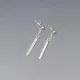 Silver Bar Earrings