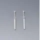 Silver Bar Earrings