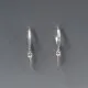 Sterling Silver  Hoop Spike Earrings