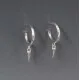 Sterling Silver  Hoop Spike Earrings