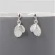 Silver Leaf Duo Drop Earrings