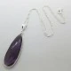 Sterling Silver and Amethyst Pendant