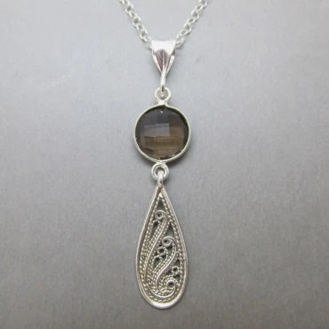 Smokey Topaz Gemstone Pendant 