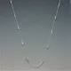 Art Deco Style Silver Bar Long Necklace