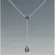 Amethyst Duo Sterling Silver Lariat Necklace