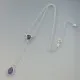 Amethyst Duo Sterling Silver Lariat Necklace