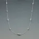 Long Sterling Silver Beads Necklace