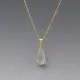 Crystal Pendant Necklace Gold