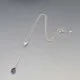 Amethyst Silver Lariat Necklace