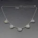 Moonstone Necklace in Sterling Silver 