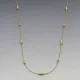Long Sterling Silver Beads Necklace